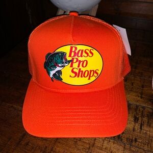 NWT Orange Bass Pro Shop Cap